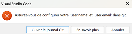 Git config user